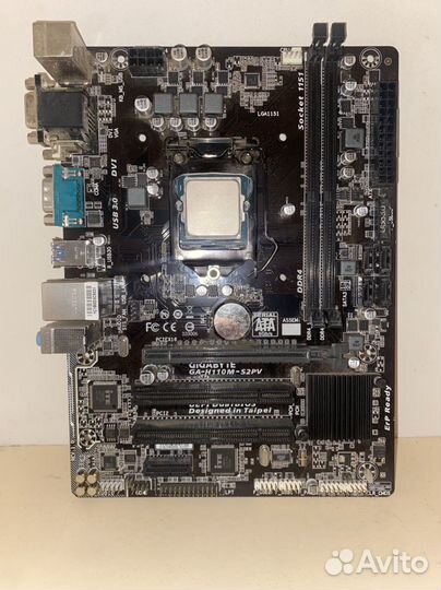 Комплект мат+проц GA-H110M-S2PV, i3 6100 3.6