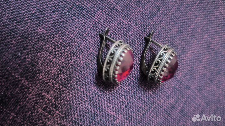 Серьги серебро