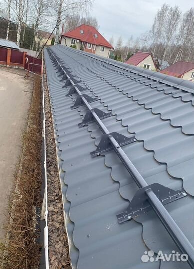 Снегозадержатель с установкой