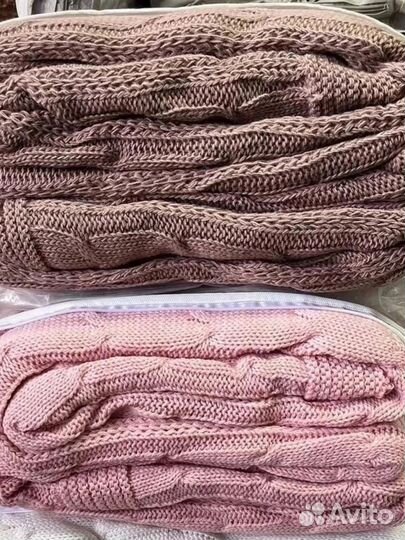 Вязанный плед