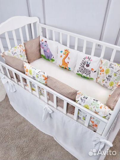 Бортики в детскую кроватку