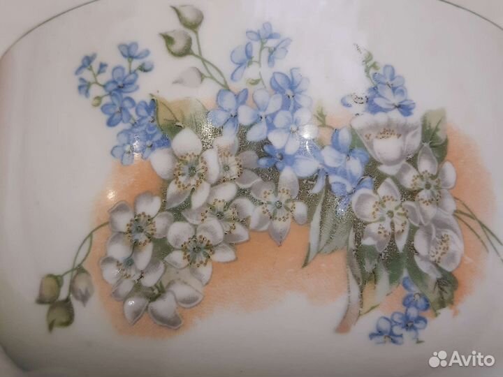 Супница, полоскательница РСФСР сибфарфор Хайта