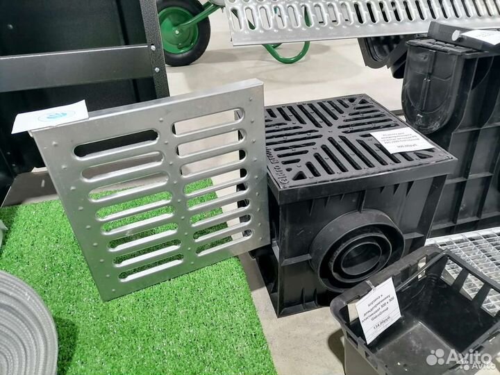 Дождеприемники и лотки 300х300, DN100/150/200