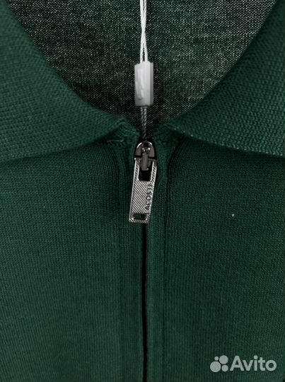 Зеленая футболка поло Lacoste (2хл-54)