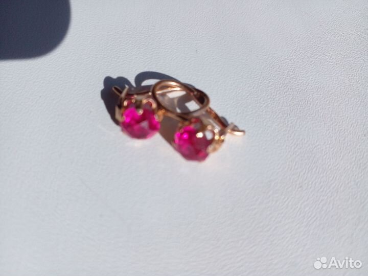 Золотые серьги СССР