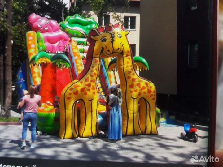 Детские надувные батуты в аренду напрокат детские