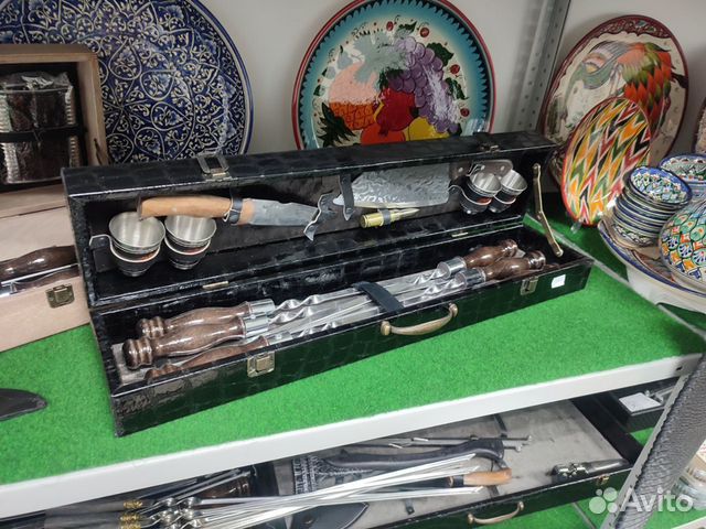 Подарочный набор шампуров в кейсе