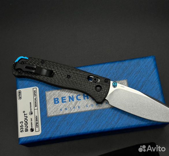 Нож benchmade bugout 535карбон подшипник