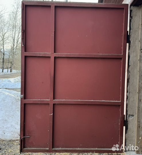Ворота гаражные металлические б/у