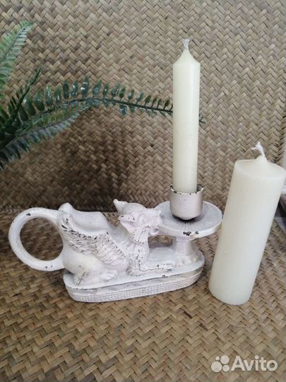 Подсвечник лев винтаж