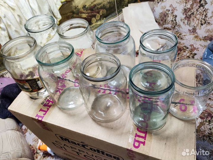 Банки стеклянные 3 литра и литр