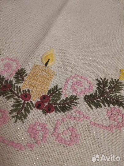 Скатерть новогодняя ручной работы