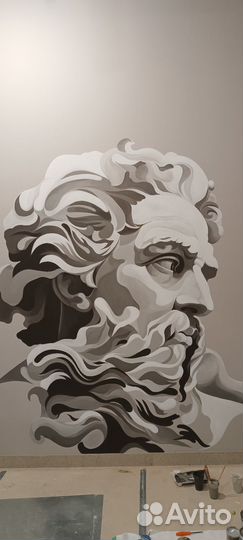 Художественная роспись стен, рисунок на стене