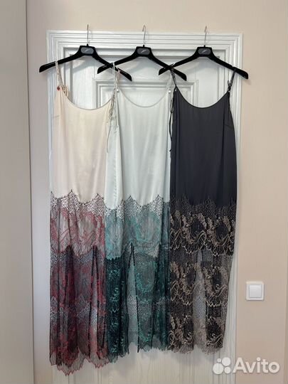 Платье комбинация maison esve шёлк новые