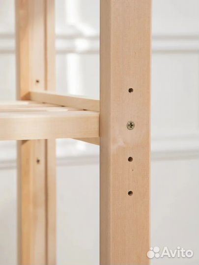 Деревянный стеллаж этажерка. Размер 68х74х38