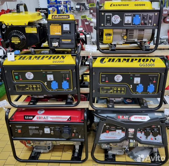 Бензиновый генератор champion