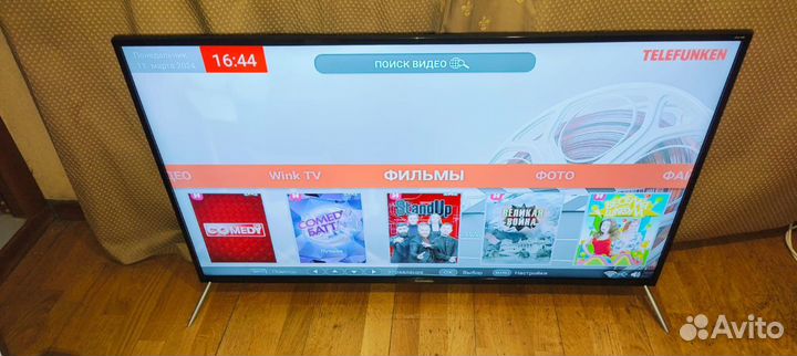 4K UHD Telefunken 50дюймов-Smart TV, Android