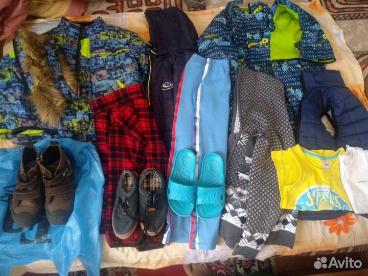 Вещи пакетом на мальчика114-120 рост