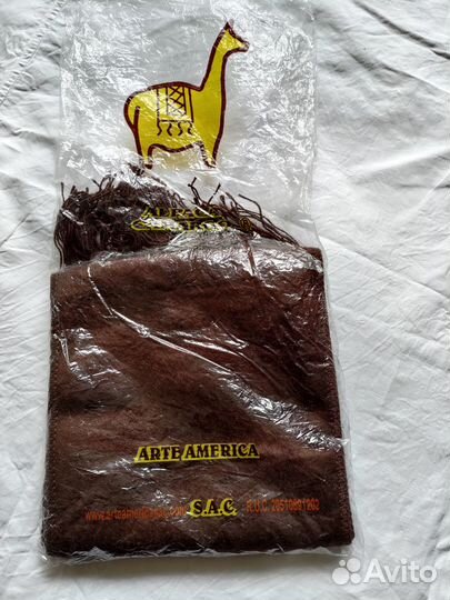 Шарф Alpaca camargo (Перу) Новый 170см Оригинал