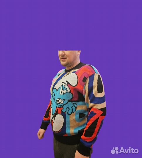 Свитер Supreme smurfs мужской