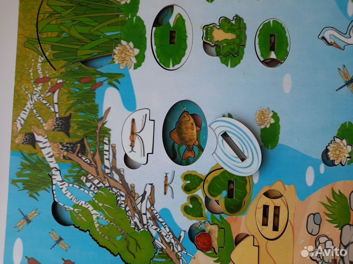 Пазл, дерево, окружающая среда, кто где живёт