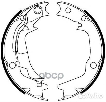 4244.00 колодки барабанные 167x32 Hyundai Getz