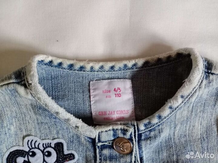 Джинсовая куртка для девочки110