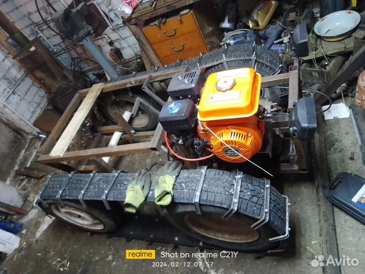 Самодельный гусеничный трактор