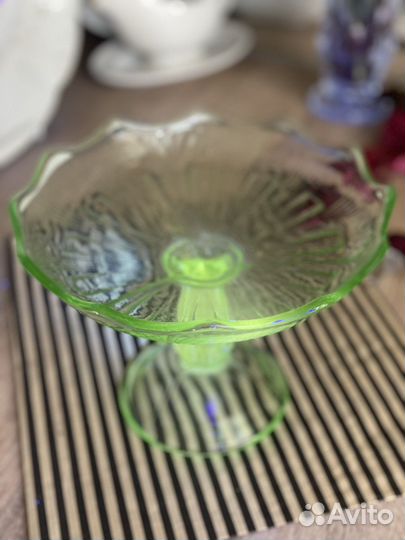 Ваза для фруктов на ножке СССР