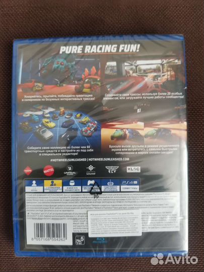 Hot Wheels Unleashed ps4 новый в плёнке