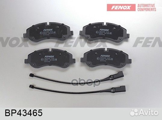 Колодки тормозные дисковые перед BP43465 fenox