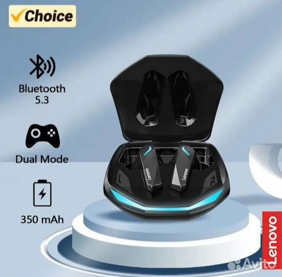 Беспроводные наушники Lenovo GM2 pro