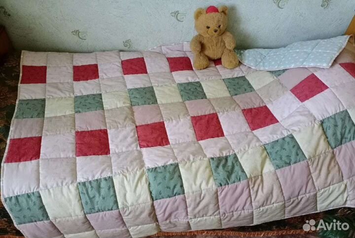 Лоскутное одеяло/плед стеганое хлопок