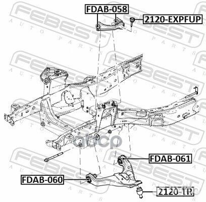 Опора шаровая передняя верхняя Ford Explorer