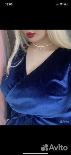 Бархатное платье