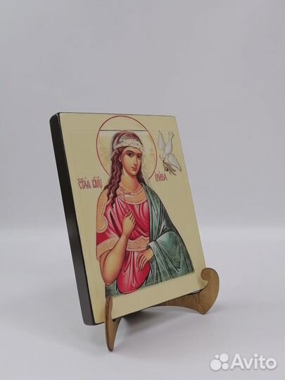 Великомученица Ирина Македонская, арт И202-4 / 9x12x1,8 см