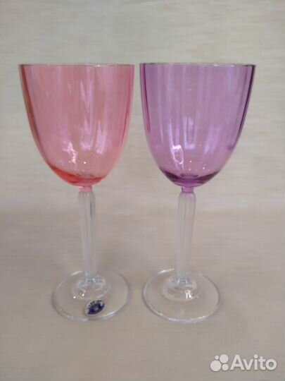 Фужеры цветное стекло Богемия