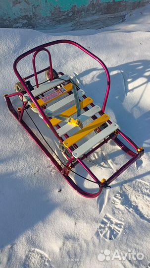 Детские санки с колесами