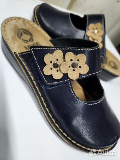 Сабо женские 38 размер натуральная кожа