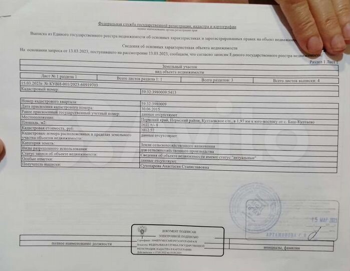 Участок 16,1 сот. (СНТ, ДНП)