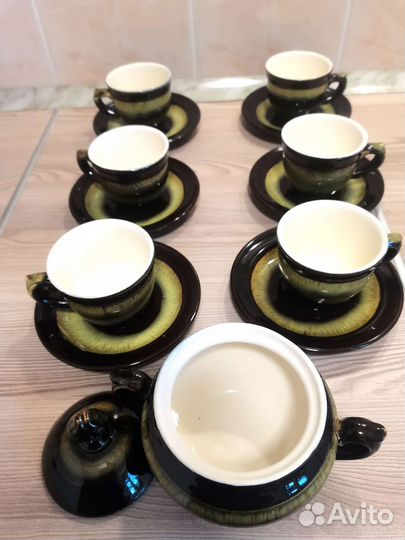 Кофейный сервиз СССР майолика Зик 