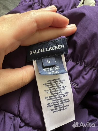 Жилетка для девочки ralph lauren 6 двусторонняя