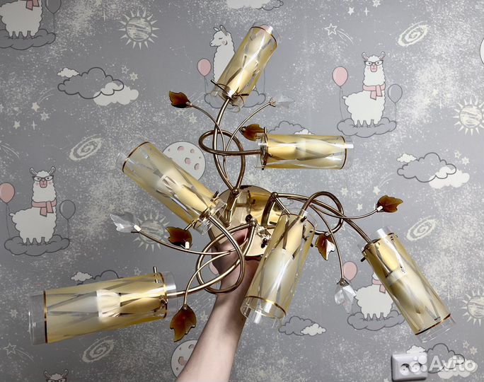 Люстра потолочная, светильник цоколь Е14