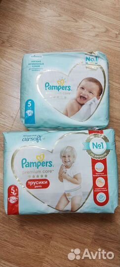 Подгузники и трусики Pampers premium care