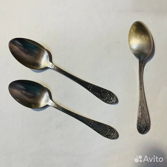 Ложки чайные серебро 875 пробы СССР