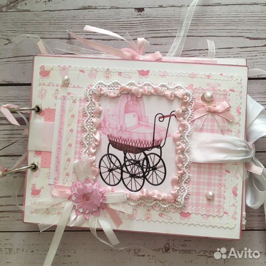 Альбом для фотографий на рождение девочки