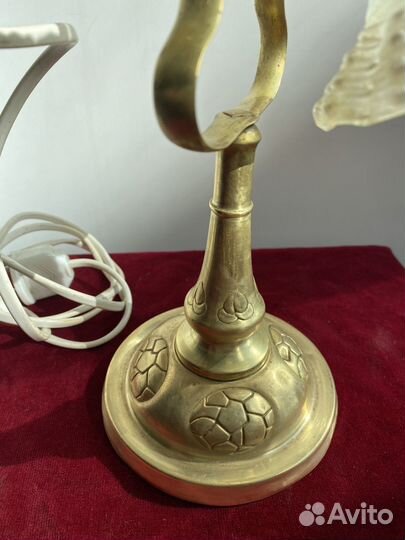 Лампа настольная электрическая антиквариат