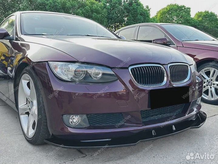 Губа передняя BMW 3 E92 E93 не М пакет черная