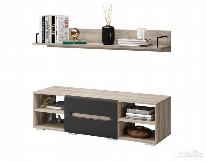 Тумба под тв 1400 мм и полка