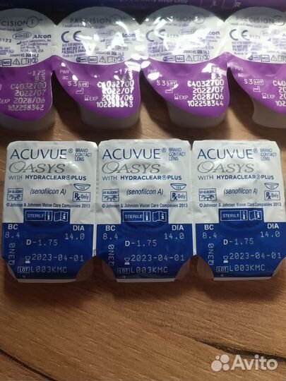 Линзы контактные acuvue oasys/Alcon -1. 75